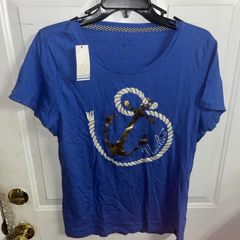 Nautica Men's Blue T-shirt
